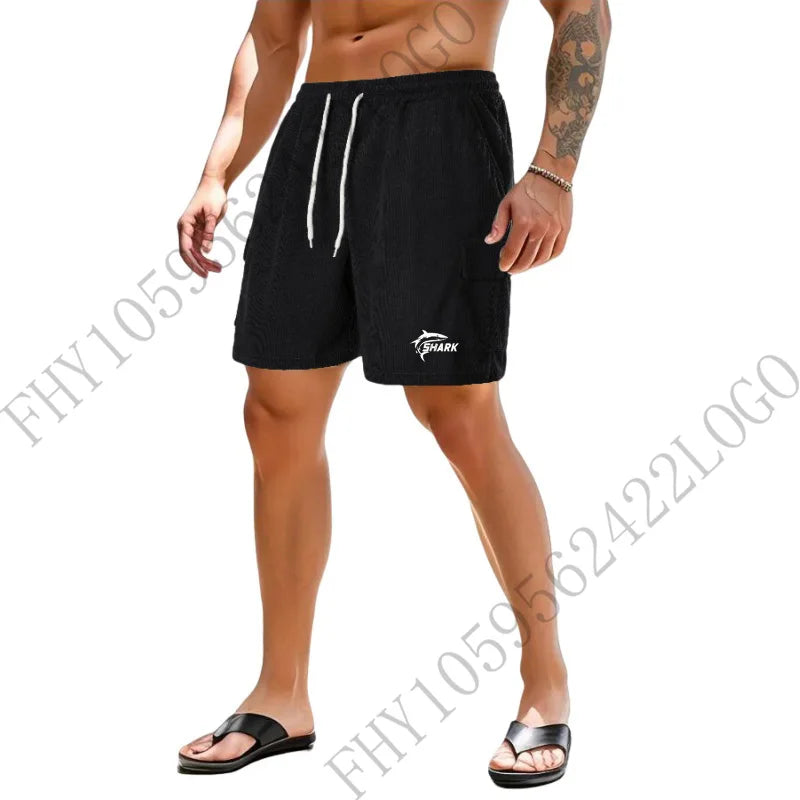 2025 Summer men's loose fashion shorts Casual sports timely printed cargo shorts men's new breathable jogging pants outdoor
