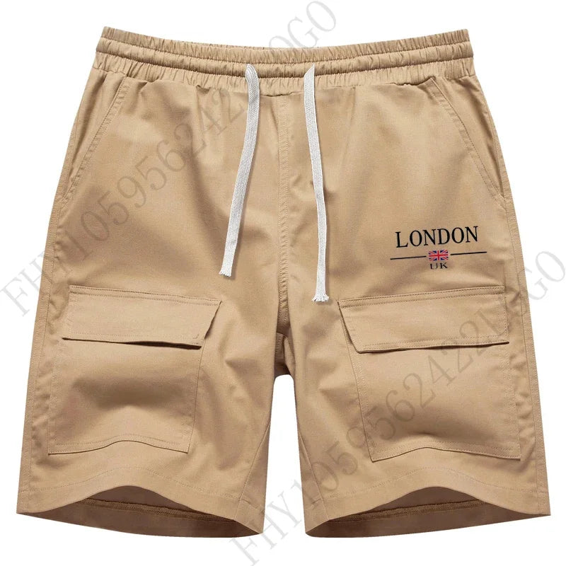 Comfortable Outdoor Hiking Fishing Sports Shorts 2025 Men's Summer Multi-pocket cargo shorts Casual Breathable fitness jogging s