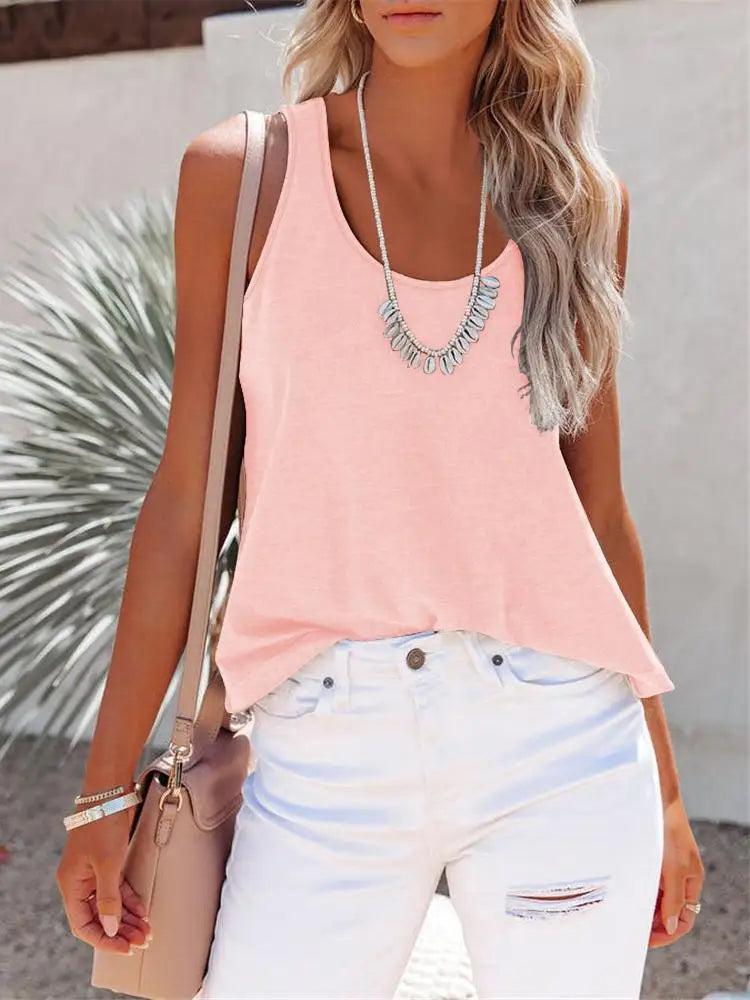 2025 New Customized Print Top for Women DIY Photo or Logo Tank Top O-neck Cotton Tee