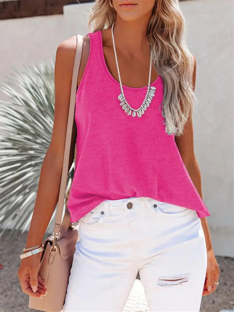 2025 New Customized Print Top for Women DIY Photo or Logo Tank Top O-neck Cotton Tee