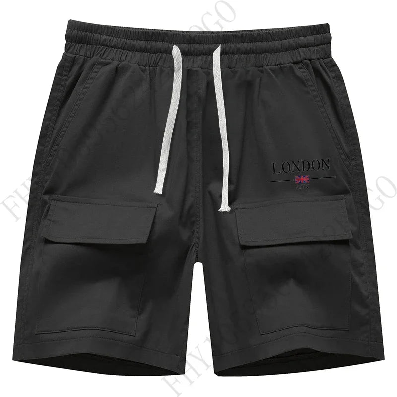Comfortable Outdoor Hiking Fishing Sports Shorts 2025 Men's Summer Multi-pocket cargo shorts Casual Breathable fitness jogging s