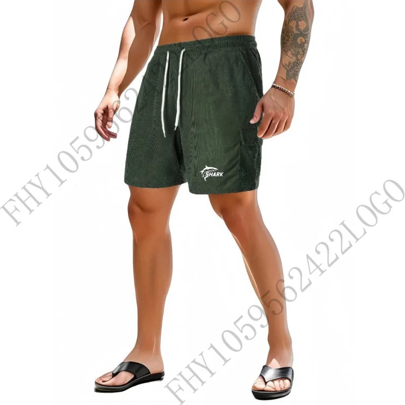 2025 Summer men's loose fashion shorts Casual sports timely printed cargo shorts men's new breathable jogging pants outdoor