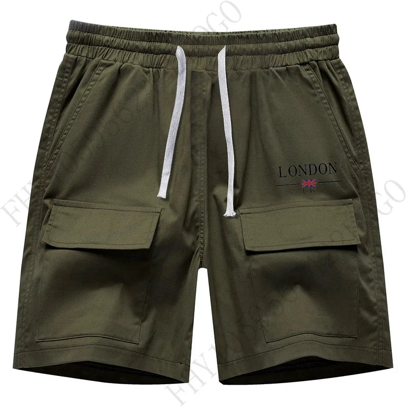 Comfortable Outdoor Hiking Fishing Sports Shorts 2025 Men's Summer Multi-pocket cargo shorts Casual Breathable fitness jogging s
