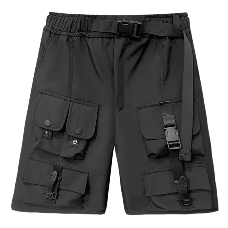 Casual Cargo Shorts Men Hip Hop Jogger Sweatpants Short Pants Male Harajuku Knee Length Shorts Men New Streetwear