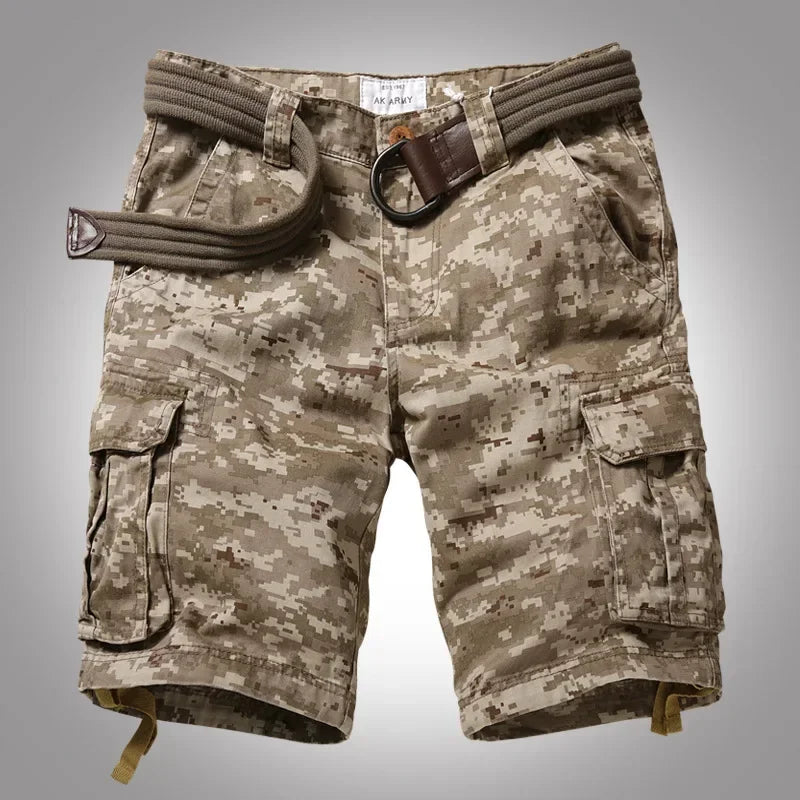 European and American Trendy Young Men's Spring and Summer Fashionable and Versatile Casual Workwear Camouflage Shorts.